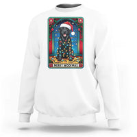 Merry Woofmas Sweatshirt Funny Tarot Card Labrador Retriever Christmas Gift - Wonder Print Shop