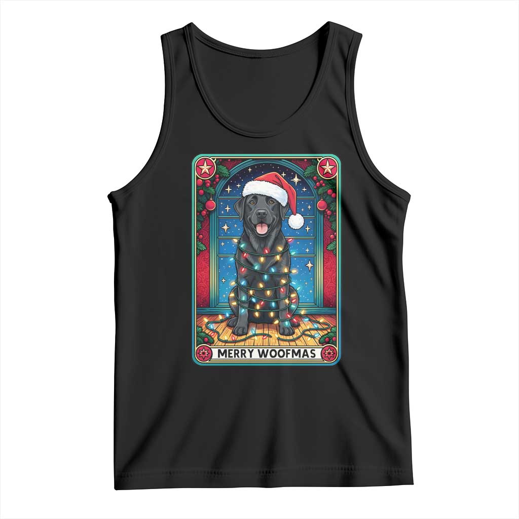 Merry Woofmas Tank Top Funny Tarot Card Labrador Retriever Christmas Gift - Wonder Print Shop