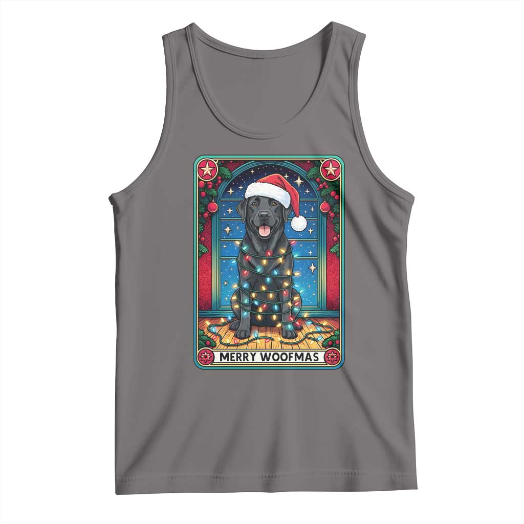 Merry Woofmas Tank Top Funny Tarot Card Labrador Retriever Christmas Gift - Wonder Print Shop