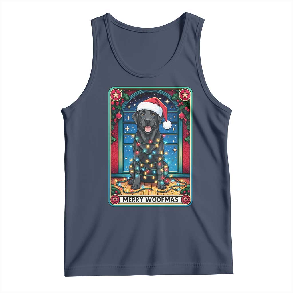 Merry Woofmas Tank Top Funny Tarot Card Labrador Retriever Christmas Gift - Wonder Print Shop