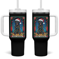 Merry Woofmas Tumbler With Handle Funny Tarot Card Labrador Retriever Christmas Gift - Wonder Print Shop