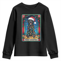 Merry Woofmas Youth Sweatshirt Funny Tarot Card Labrador Retriever Christmas Gift - Wonder Print Shop