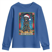 Merry Woofmas Youth Sweatshirt Funny Tarot Card Labrador Retriever Christmas Gift - Wonder Print Shop