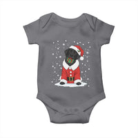 Black Labrador Santa Baby Onesie Funny Christmas Dog Lover Gift - Wonder Print Shop