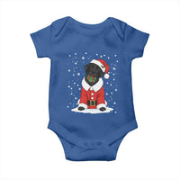 Black Labrador Santa Baby Onesie Funny Christmas Dog Lover Gift - Wonder Print Shop
