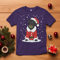 Black Labrador Santa T Shirt Funny Christmas Dog Lover Gift - Wonder Print Shop