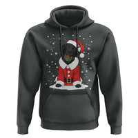 Black Labrador Santa Hoodie Funny Christmas Dog Lover Gift - Wonder Print Shop