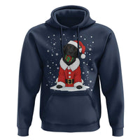Black Labrador Santa Hoodie Funny Christmas Dog Lover Gift - Wonder Print Shop