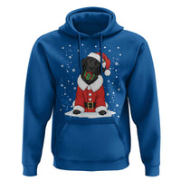 Black Labrador Santa Hoodie Funny Christmas Dog Lover Gift - Wonder Print Shop