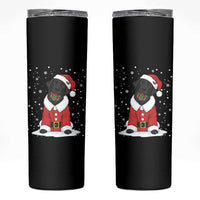 Black Labrador Santa Skinny Tumbler Funny Christmas Dog Lover Gift - Wonder Print Shop