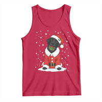 Black Labrador Santa Tank Top Funny Christmas Dog Lover Gift - Wonder Print Shop