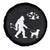 Funny Bow Hunter Spare Tire Cover Bigfoot Walking Labrador Hunting Dog Gift - Wonder Print Shop