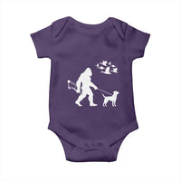 Funny Bow Hunter Baby Onesie Bigfoot Walking Labrador Hunting Dog Gift - Wonder Print Shop