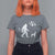 Funny Bow Hunter T Shirt For Women Bigfoot Walking Labrador Hunting Dog Gift - Wonder Print Shop