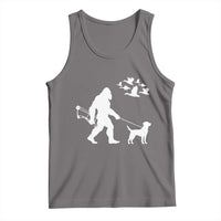 Funny Bow Hunter Tank Top Bigfoot Walking Labrador Hunting Dog Gift - Wonder Print Shop