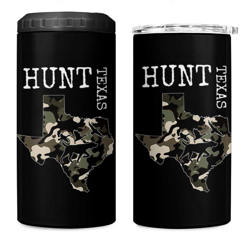 Texas Hunter Gift 4 in 1 Can Cooler Tumbler Labrador Retriever Duck Hunting Dog - Wonder Print Shop