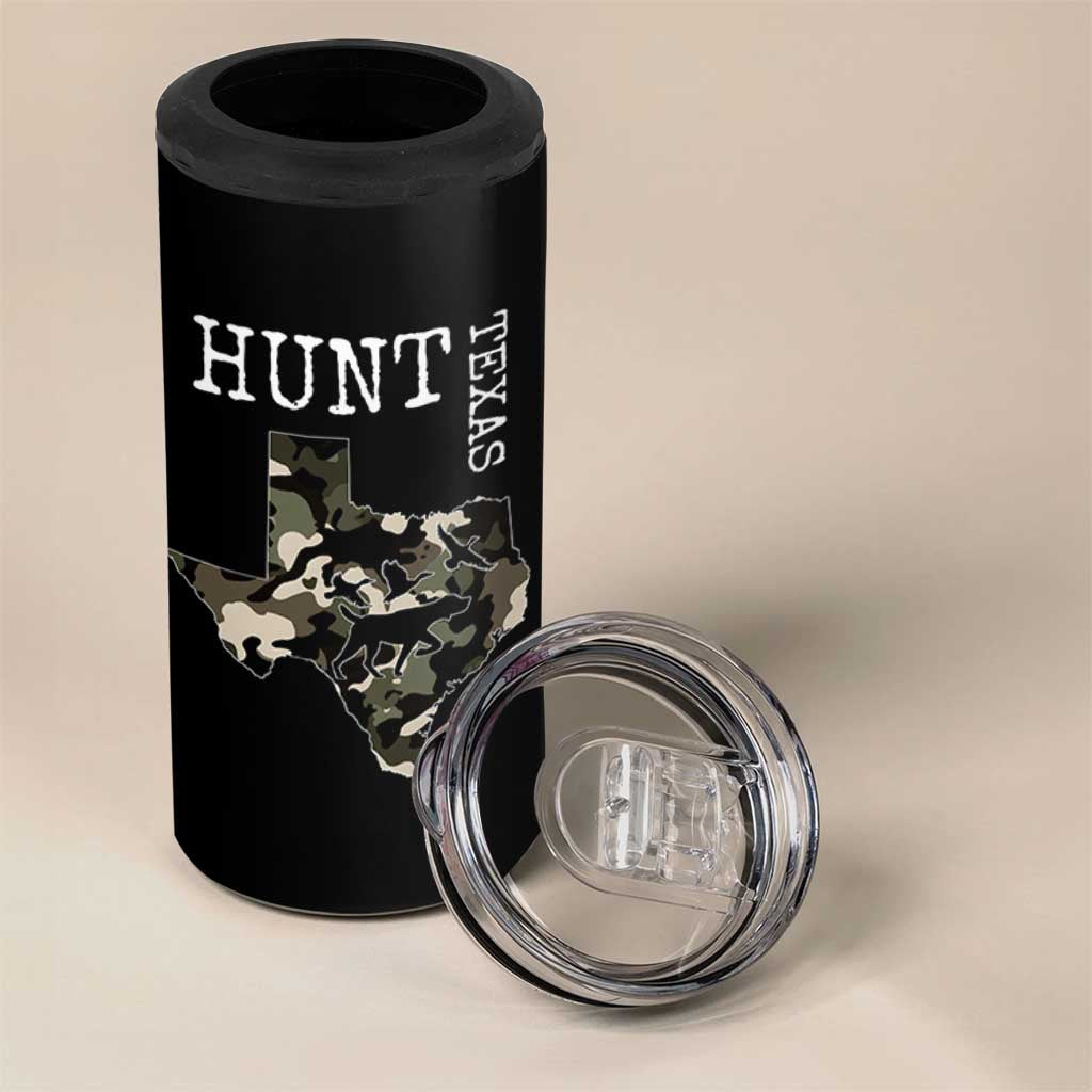 Texas Hunter Gift 4 in 1 Can Cooler Tumbler Labrador Retriever Duck Hunting Dog - Wonder Print Shop