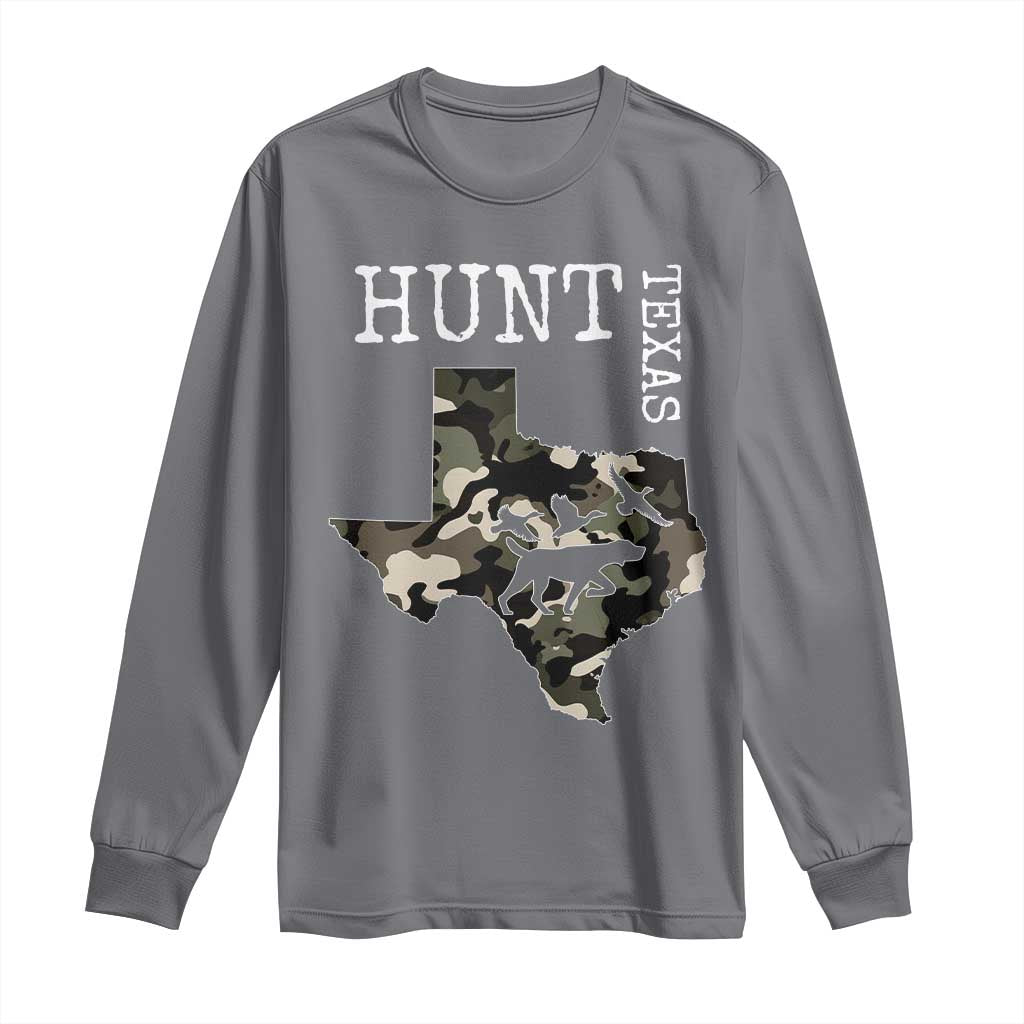 Texas Hunter Gift Long Sleeve Shirt Labrador Retriever Duck Hunting Dog - Wonder Print Shop