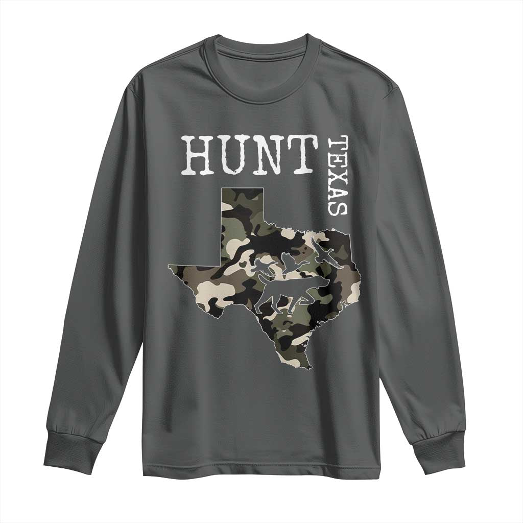 Texas Hunter Gift Long Sleeve Shirt Labrador Retriever Duck Hunting Dog - Wonder Print Shop