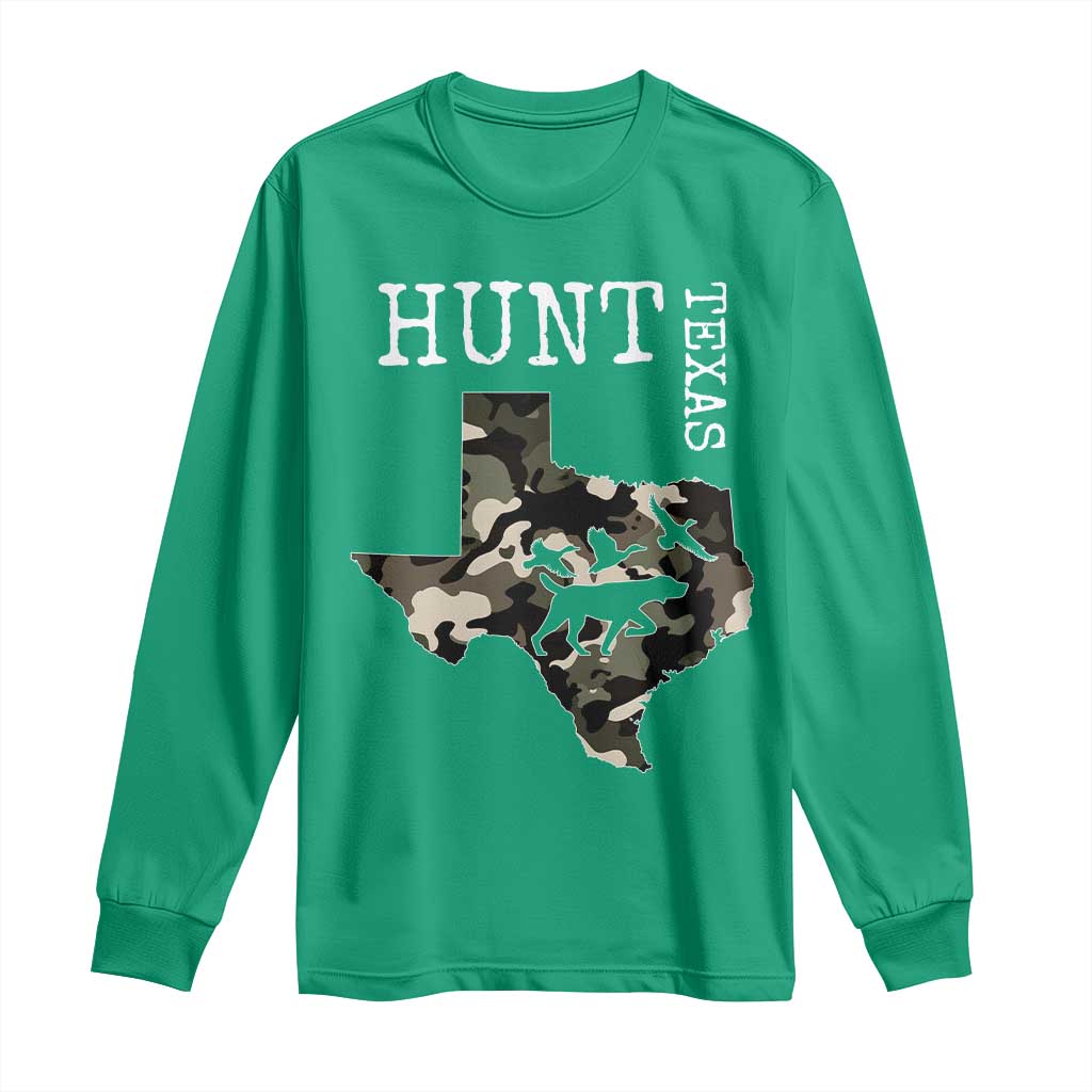 Texas Hunter Gift Long Sleeve Shirt Labrador Retriever Duck Hunting Dog - Wonder Print Shop