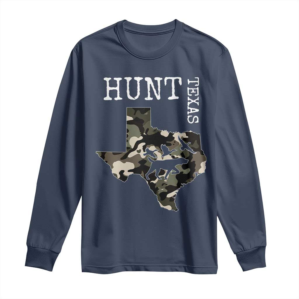 Texas Hunter Gift Long Sleeve Shirt Labrador Retriever Duck Hunting Dog - Wonder Print Shop