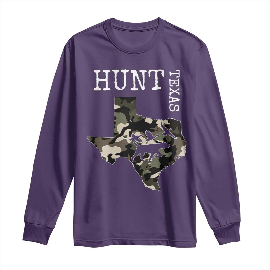 Texas Hunter Gift Long Sleeve Shirt Labrador Retriever Duck Hunting Dog - Wonder Print Shop