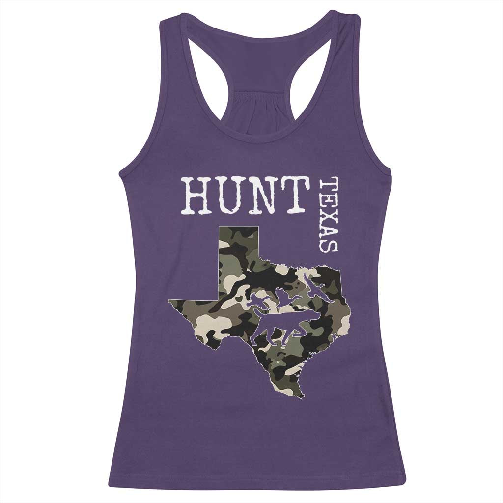 Texas Hunter Gift Racerback Tank Top Labrador Retriever Duck Hunting Dog - Wonder Print Shop