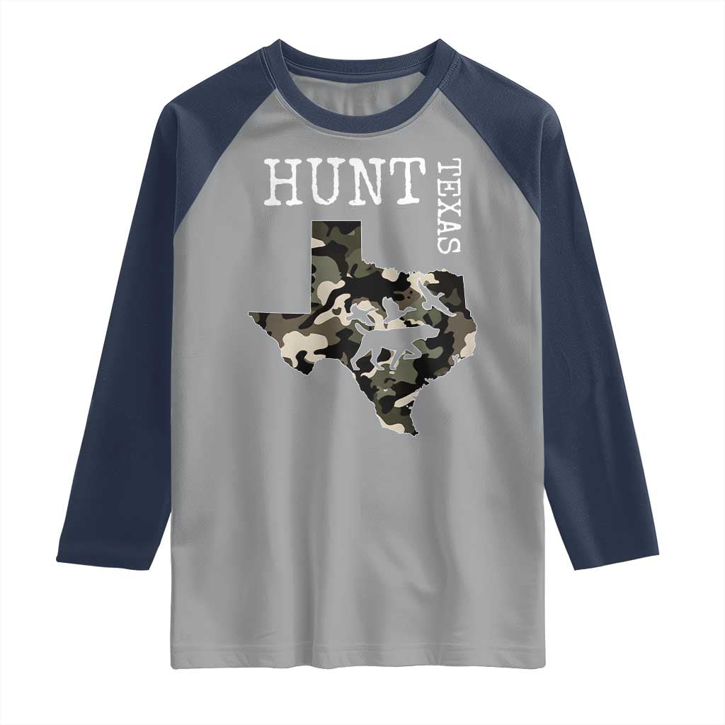 Texas Hunter Gift Raglan Shirt Labrador Retriever Duck Hunting Dog - Wonder Print Shop