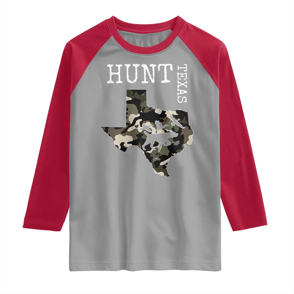 Texas Hunter Gift Raglan Shirt Labrador Retriever Duck Hunting Dog - Wonder Print Shop