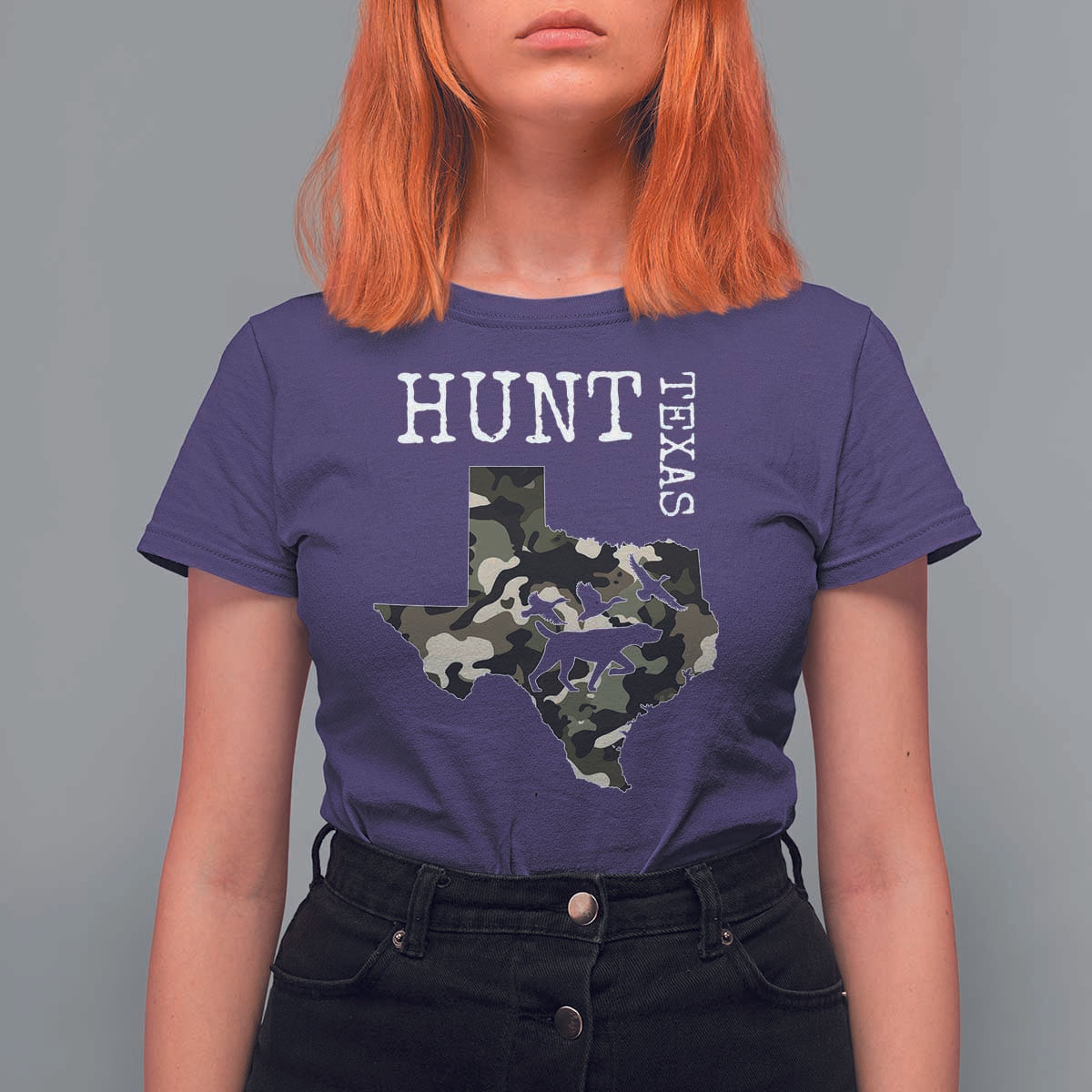 Texas Hunter Gift T Shirt For Women Labrador Retriever Duck Hunting Dog - Wonder Print Shop