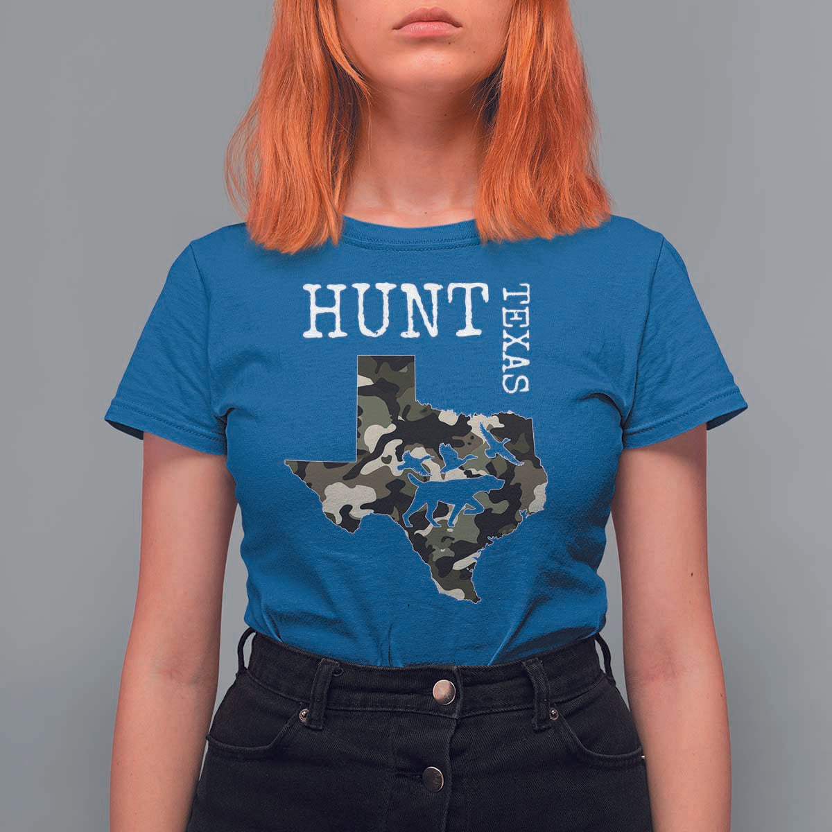 Texas Hunter Gift T Shirt For Women Labrador Retriever Duck Hunting Dog - Wonder Print Shop