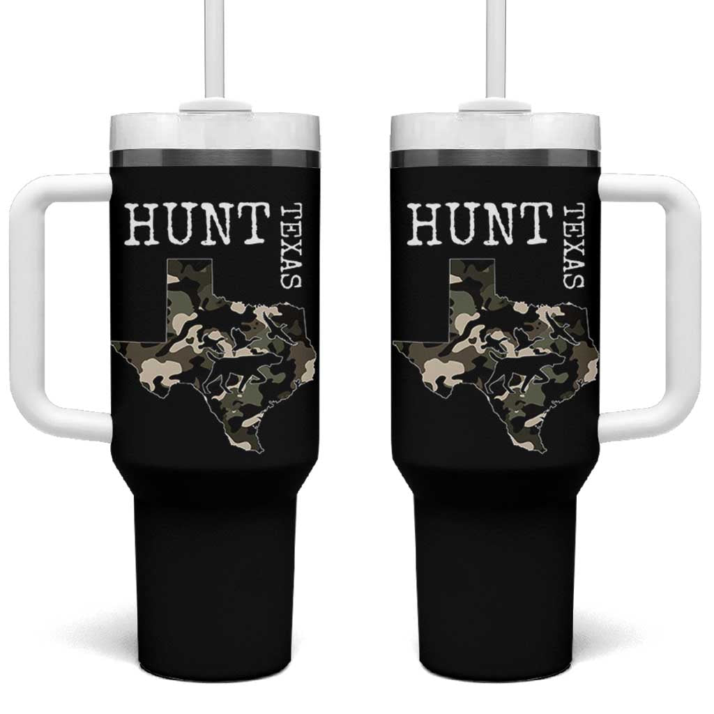 Texas Hunter Gift Tumbler With Handle Labrador Retriever Duck Hunting Dog - Wonder Print Shop