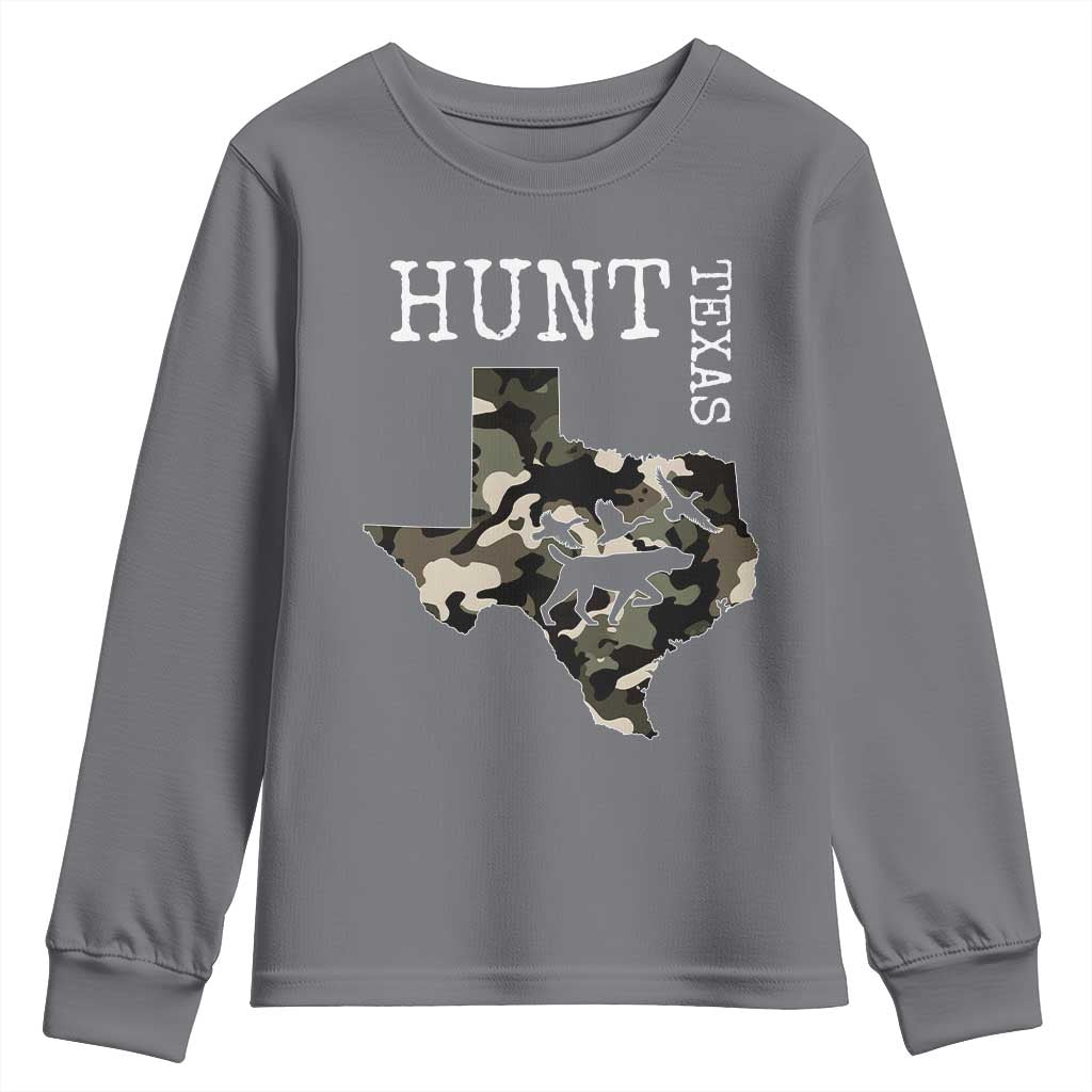 Texas Hunter Gift Youth Sweatshirt Labrador Retriever Duck Hunting Dog - Wonder Print Shop