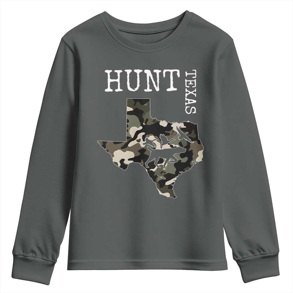 Texas Hunter Gift Youth Sweatshirt Labrador Retriever Duck Hunting Dog - Wonder Print Shop