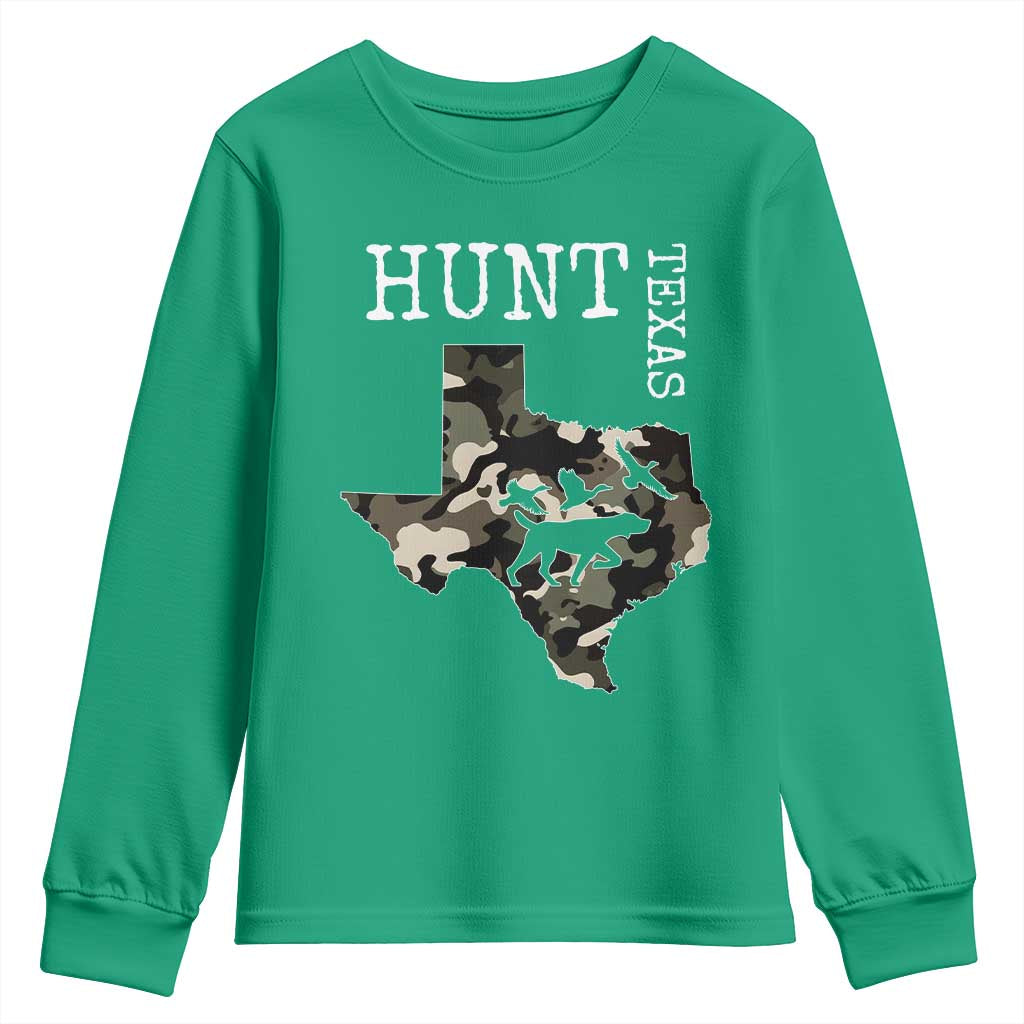 Texas Hunter Gift Youth Sweatshirt Labrador Retriever Duck Hunting Dog - Wonder Print Shop