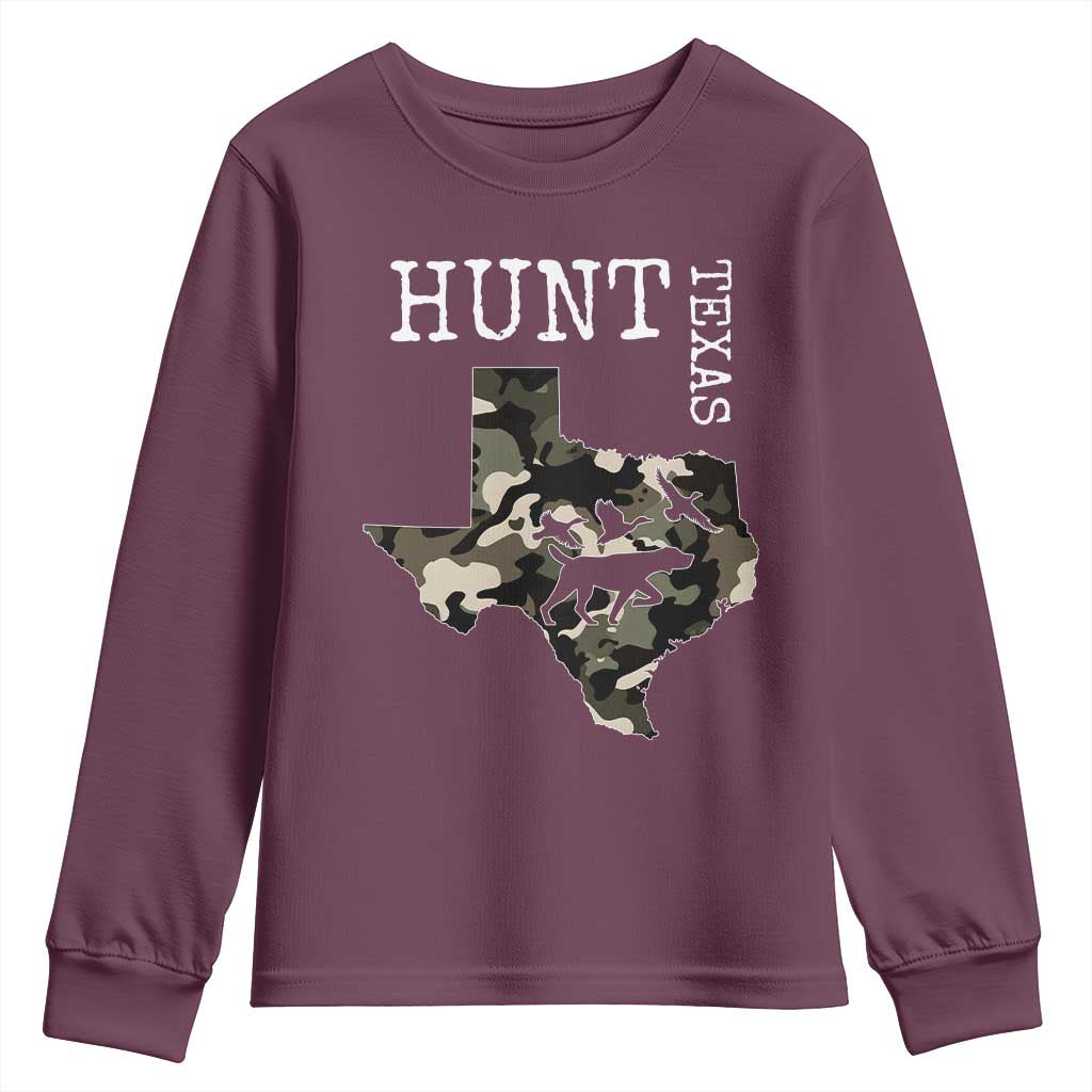 Texas Hunter Gift Youth Sweatshirt Labrador Retriever Duck Hunting Dog - Wonder Print Shop