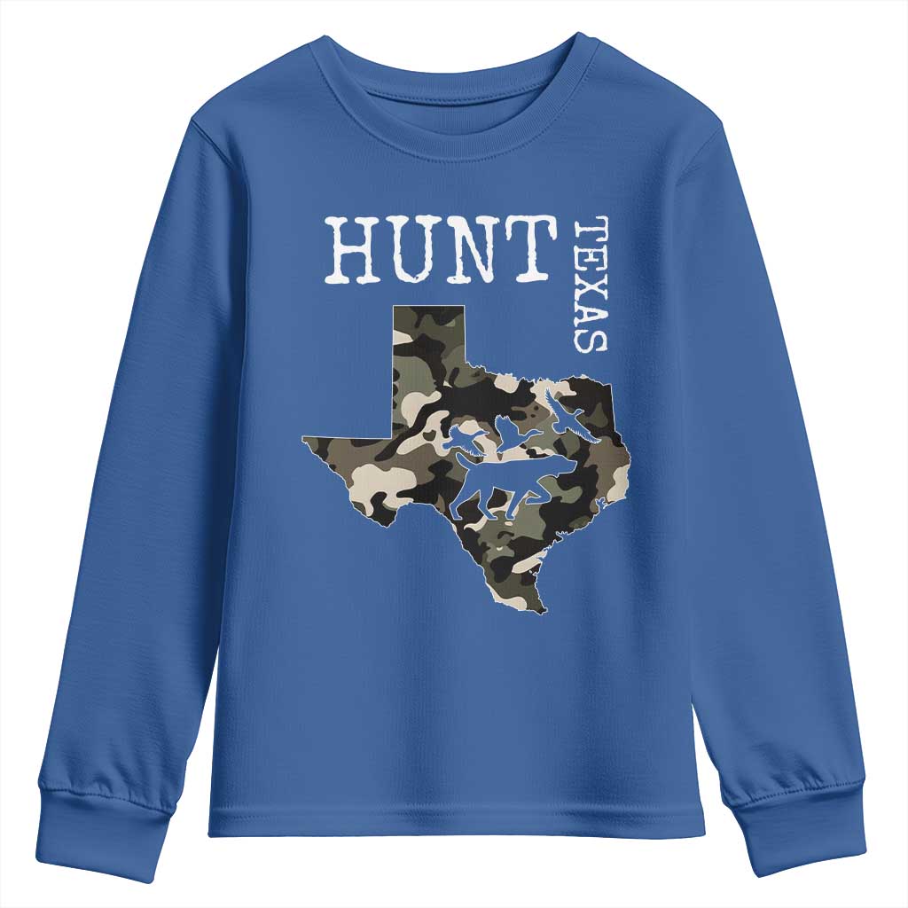 Texas Hunter Gift Youth Sweatshirt Labrador Retriever Duck Hunting Dog - Wonder Print Shop