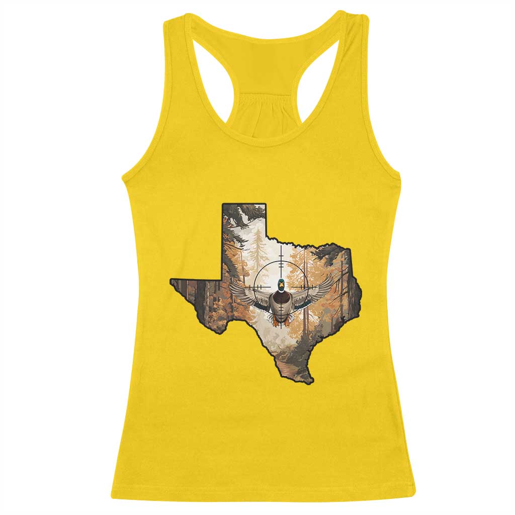 Funny Texas Duck Hunting Season Racerback Tank Top Hunter Gift - Wonder Print Shop