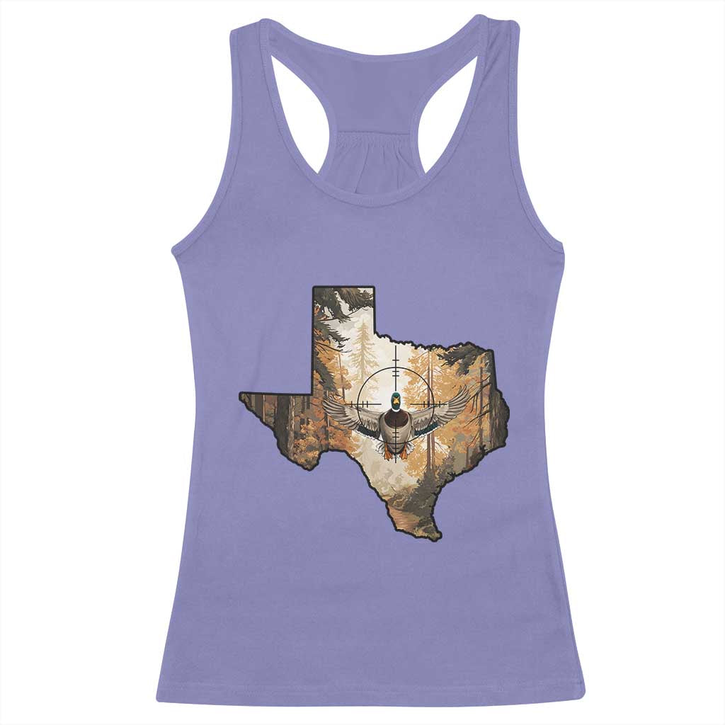 Funny Texas Duck Hunting Season Racerback Tank Top Hunter Gift - Wonder Print Shop