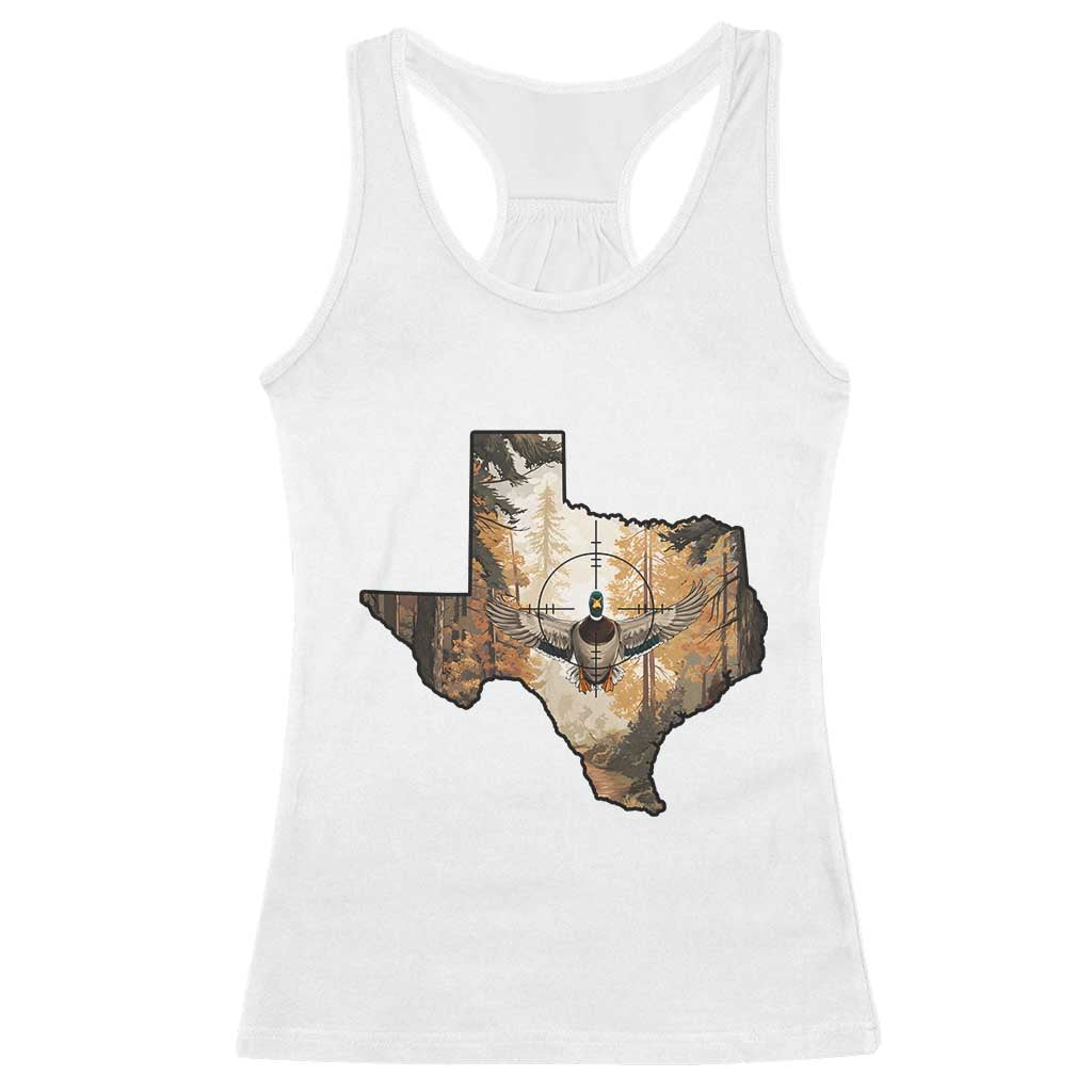Funny Texas Duck Hunting Season Racerback Tank Top Hunter Gift - Wonder Print Shop