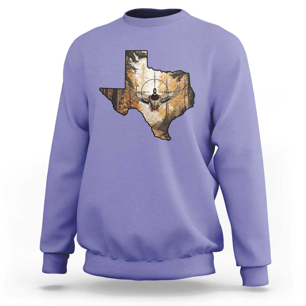Funny Texas Duck Hunting Season Sweatshirt Hunter Gift - Wonder Print Shop
