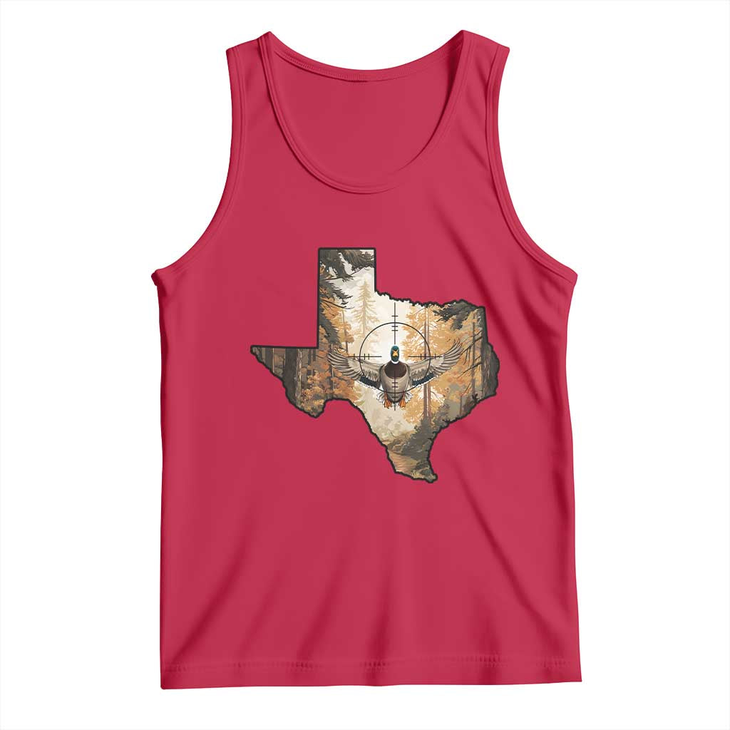 Funny Texas Duck Hunting Season Tank Top Hunter Gift - Wonder Print Shop