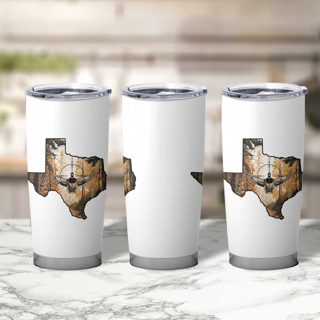 Funny Texas Duck Hunting Season Tumbler Cup Hunter Gift - Wonder Print Shop