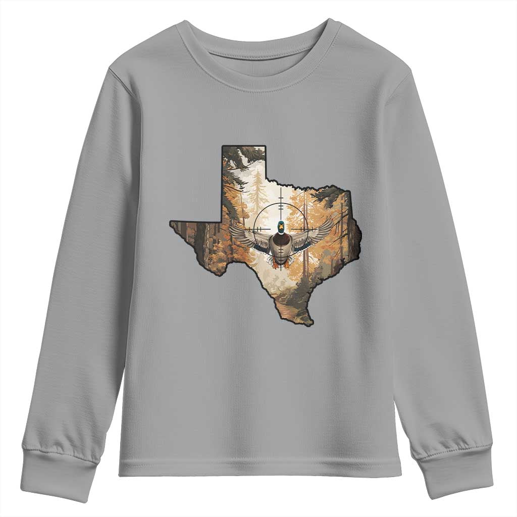 Funny Texas Duck Hunting Season Youth Sweatshirt Hunter Gift - Wonder Print Shop