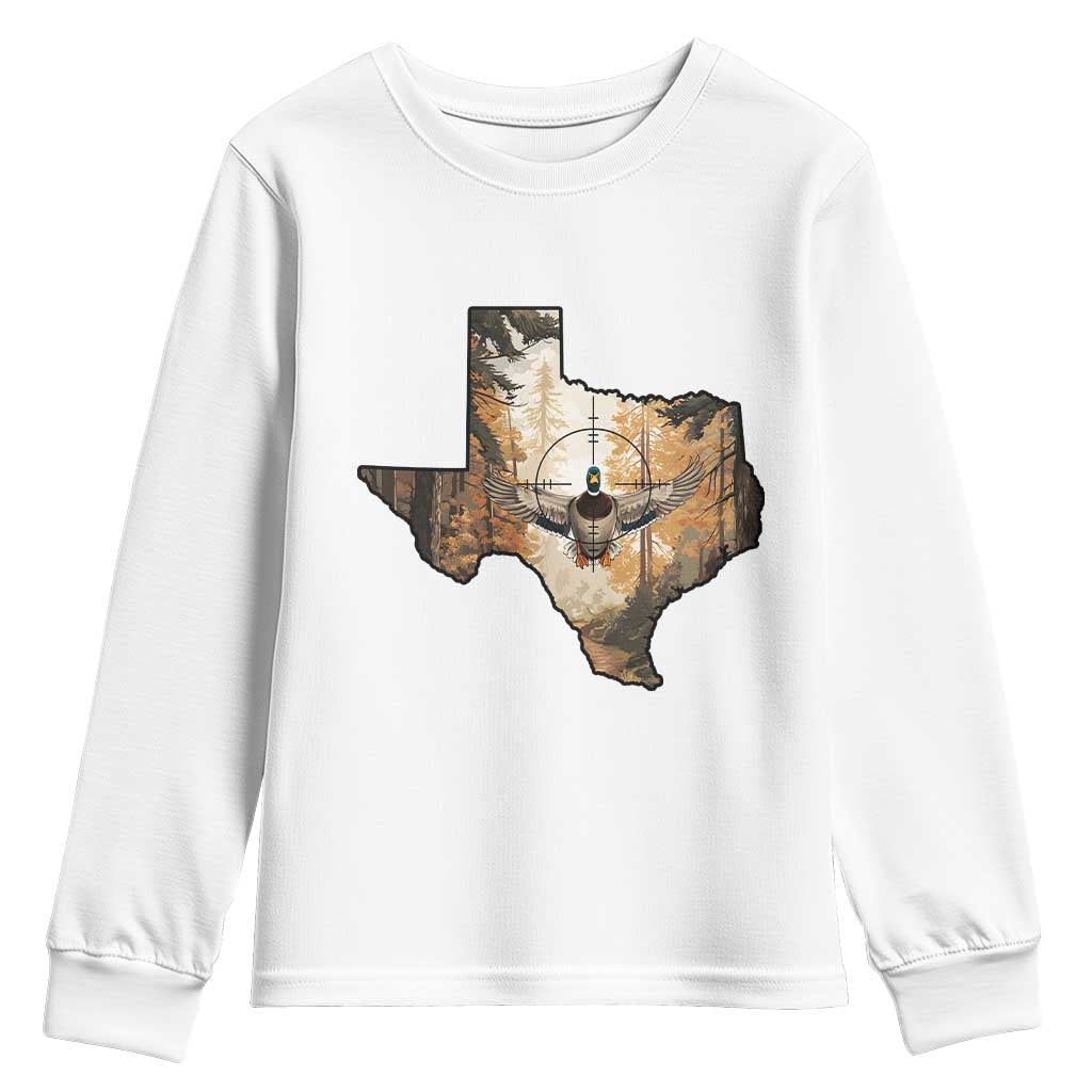Funny Texas Duck Hunting Season Youth Sweatshirt Hunter Gift - Wonder Print Shop