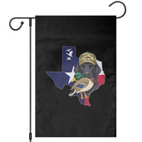 Funny Texas Duck Hunting Season Garden Flag Black Labrador Hunter Gift - Wonder Print Shop