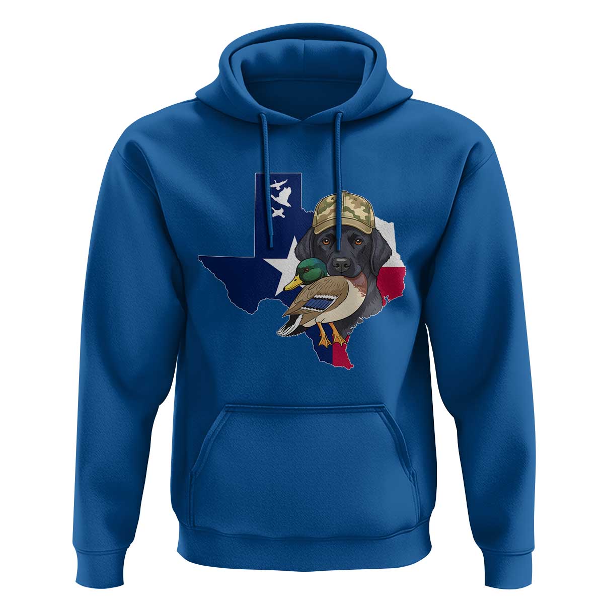 Funny Texas Duck Hunting Season Hoodie Black Labrador Hunter Gift - Wonder Print Shop