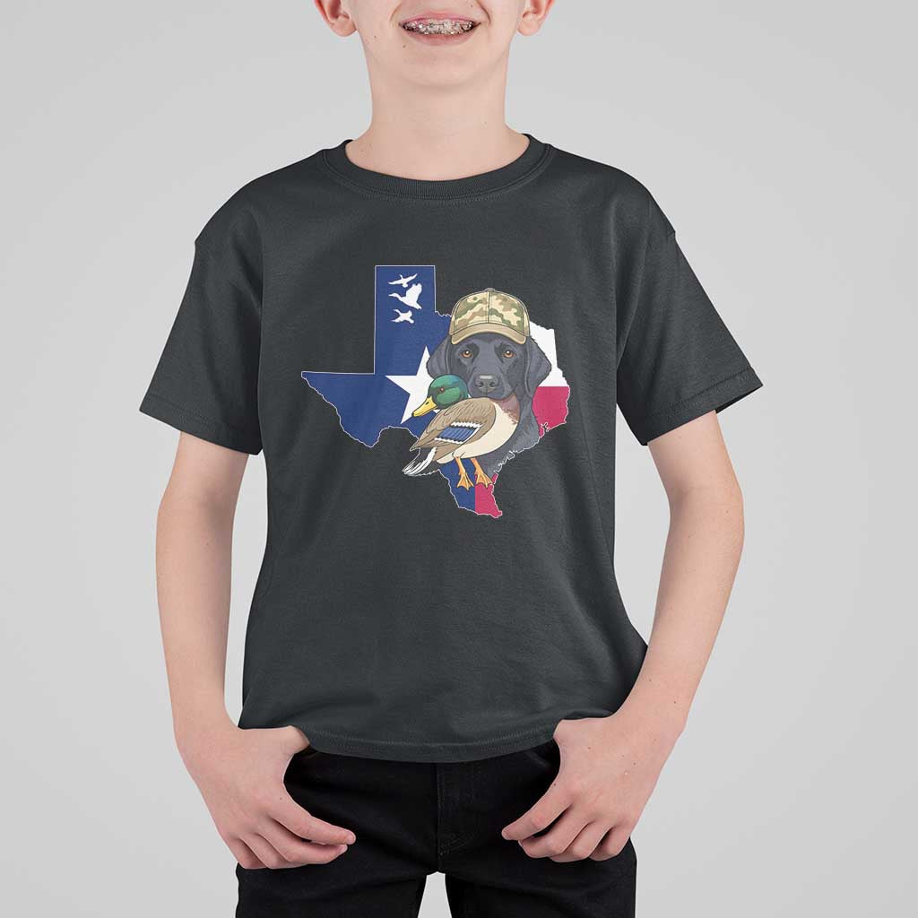 Funny Texas Duck Hunting Season T Shirt For Kid Black Labrador Hunter Gift - Wonder Print Shop