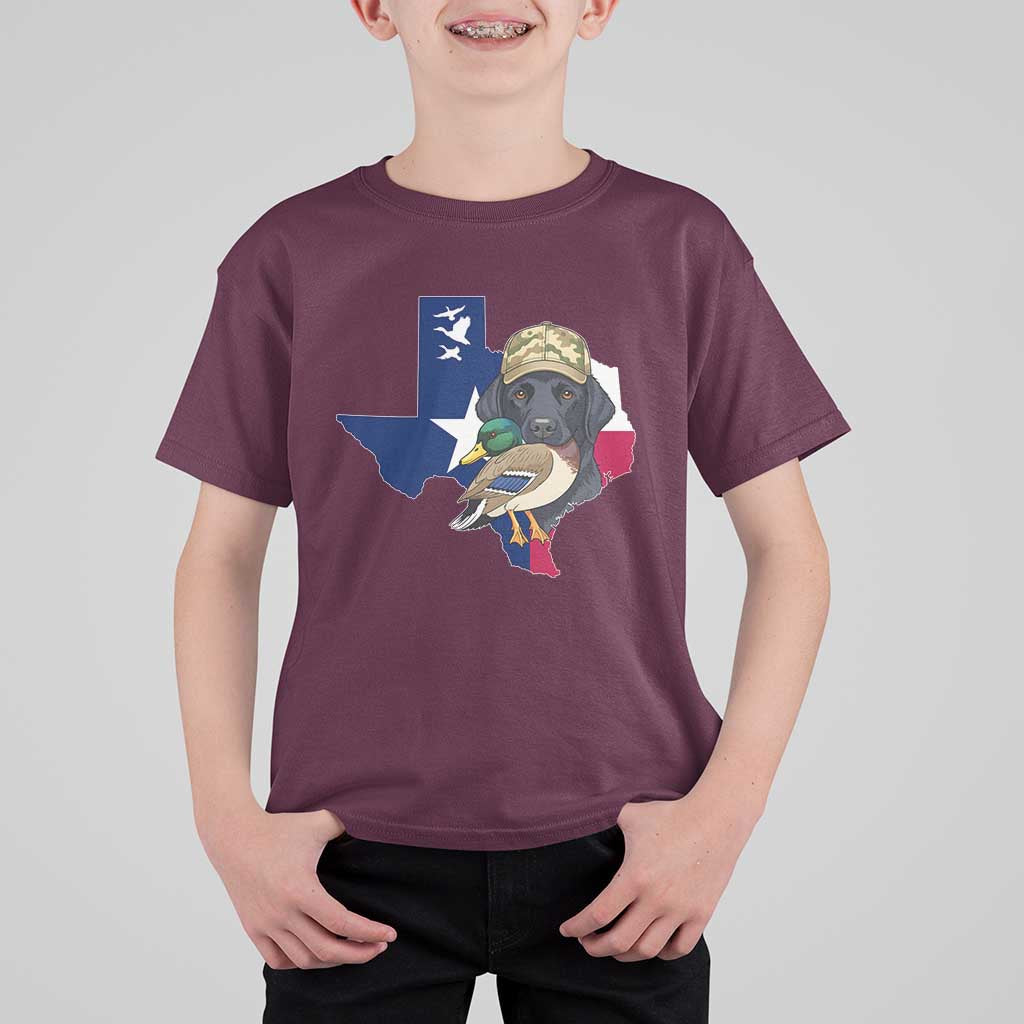 Funny Texas Duck Hunting Season T Shirt For Kid Black Labrador Hunter Gift - Wonder Print Shop