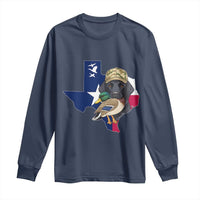 Funny Texas Duck Hunting Season Long Sleeve Shirt Black Labrador Hunter Gift - Wonder Print Shop